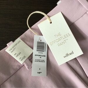 ARITZIA Wilfred Effortless Pants NWT.  Lovely pastel color!  Great deal!